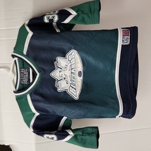 EUC PLC Ice Est 89 Blizzards #36 Boys sz 18M hockey jersey